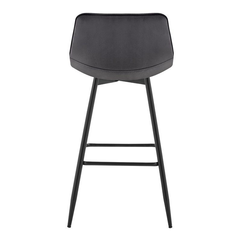 Heyman Upholstered Counter Stool, Dark Grey, 2