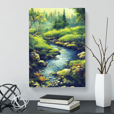 Watercolour Babbling Brook Vol.3 - Wrapped Canvas