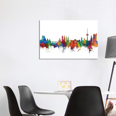 Koblenz, Germany Skyline by Michael Tompsett - 1 Piece Wrapped Canvas Wall Art