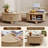 Round Coffee Table With Lifting Top,33.46” Lift Top Coffee Table With Storage-1350401357