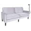 Canapé moderne pour causeuse pour le salon, fauteuil inclinable en chenille, housse amovible, coussins à ressorts, structure en bois massif, assemblage facile pour les petits espaces