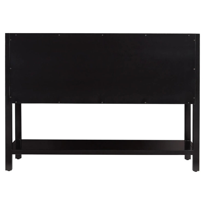 48" Robertson Single Bathroom Vanity - Cabinet Only, Black