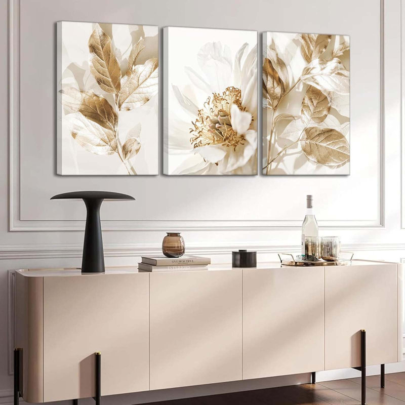 3 Piece Wrapped Canvas Print, 60 cm H x 40 cm W