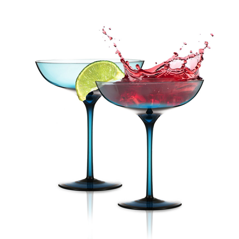 9,9 oz Ensemble de coupes en verre, Transparent