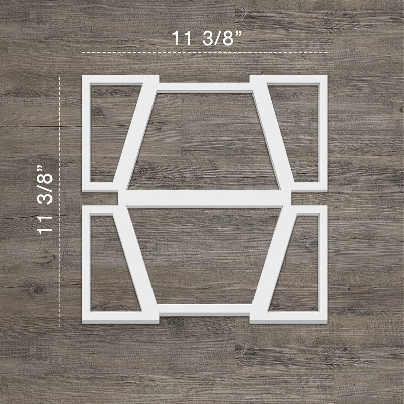Panneau mural décoratif Greeley, H 11,375 po x l 11,375 po x P 0,375 po
