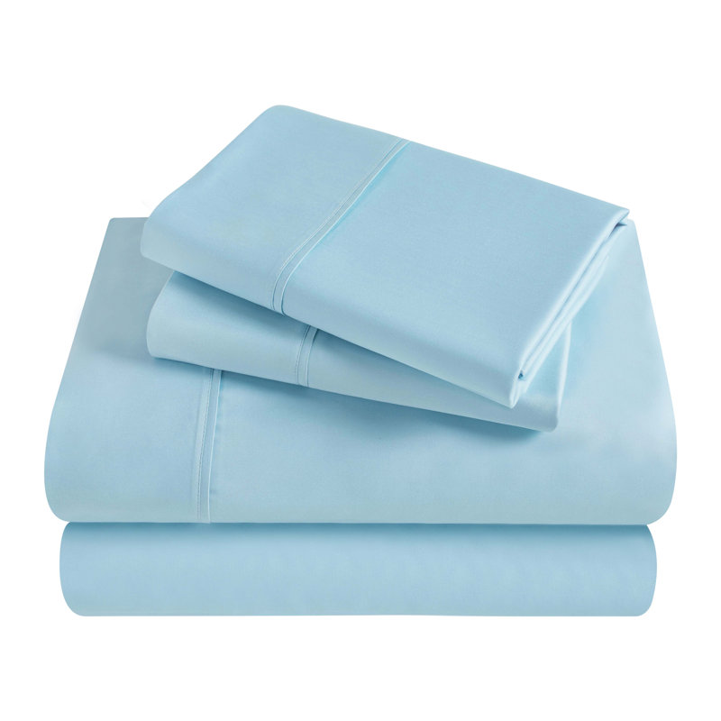 Superior Egyptian Cotton 300 Thread Count Solid Deep Pocket Bed Sheet Set