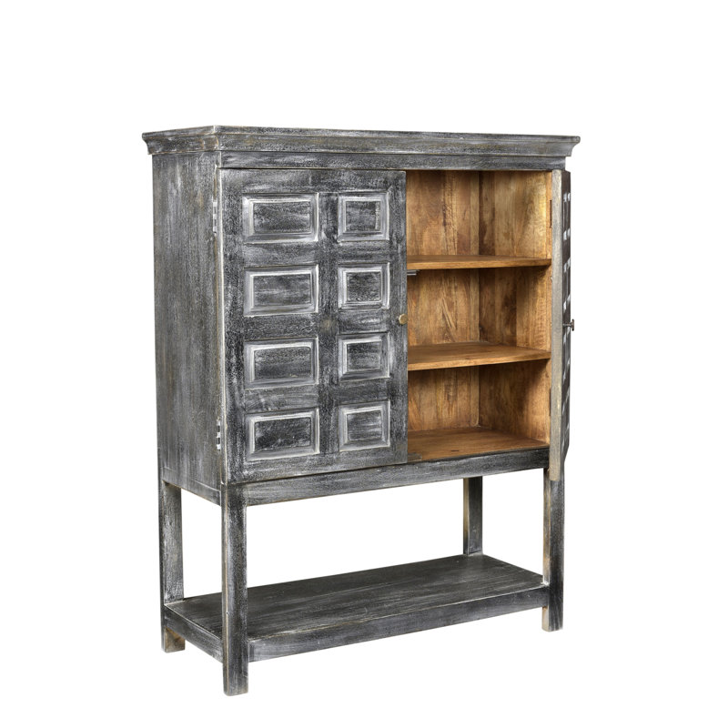 Bikramjit 40 " W Solid Wood Server