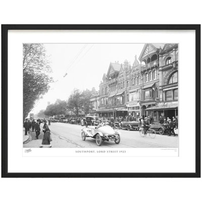 Southport, Lord Street 1923 by Francis Frith - Single Picture Frame Print