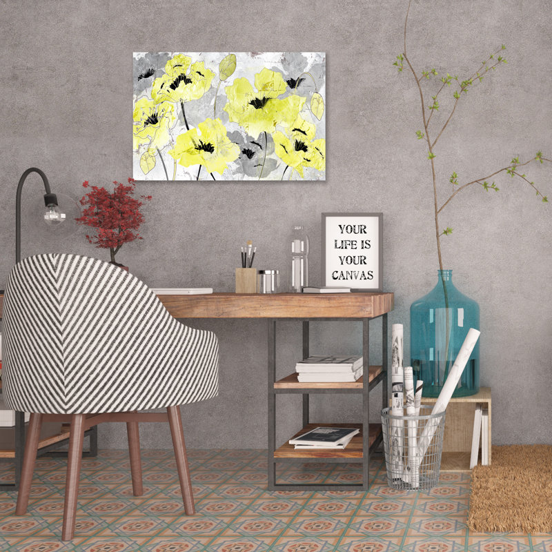 Poppies 1 Piece Wrapped Canvas Wall Art, 101.6cm H x 152.4cm W