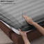 Soft & Cozy 40cm Extra Deep Pocket Microfiber Striped Fitted Sheet-119207610-119207612