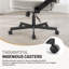 Chaise de bureau ergonomique moderne à dossier moyen, chaise de bureau Criss Cross réglable, 300 lb -1491927467