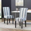 Chaises de salle à manger avec cadre en bois, deux chaises de salle à manger d'intérieur pour la maison