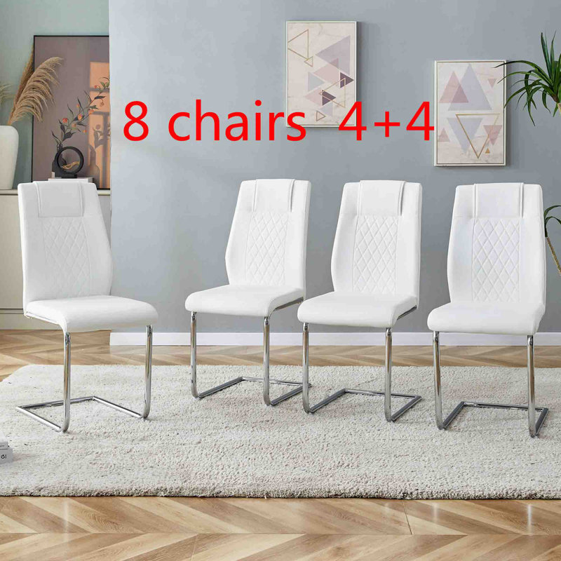 Chaise d'appoint Denmon, Blanc