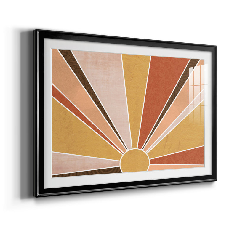 Sedona Sunrise - impression encadrée, H 22,5 po x l 30,5 po x P 1,5 po, Papier avec cadre noir, Blanc mat