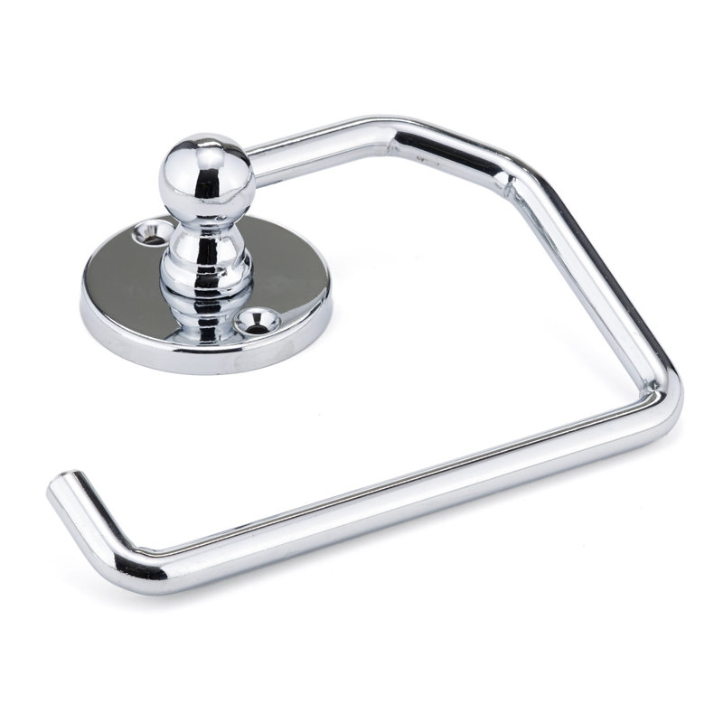 Euro Wall Mount Toilet Paper Holder, Chrome