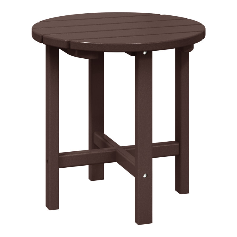 Table d'appoint d'extérieur Geoff Adirondack, Marron foncé