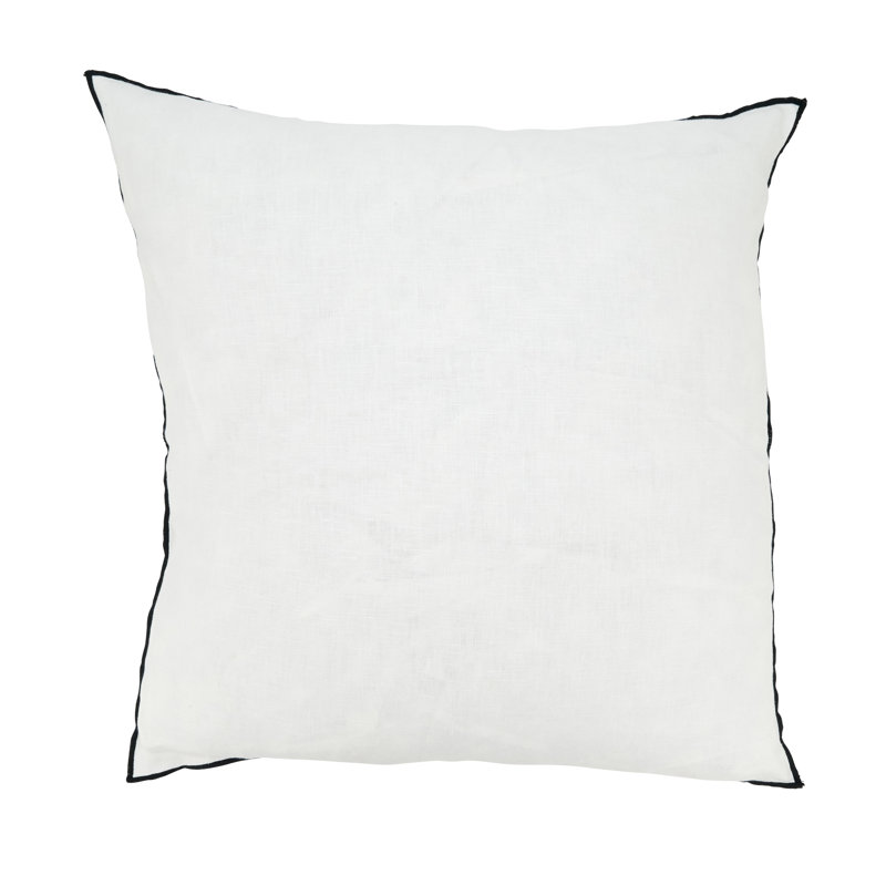 Coussin Riggs, Noir, Duvet