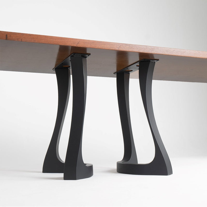Pieds de table en métal, ensemble de 2