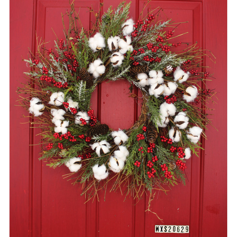 Handcrafted Faux Mixed Assortment Foam 24'' Wreath