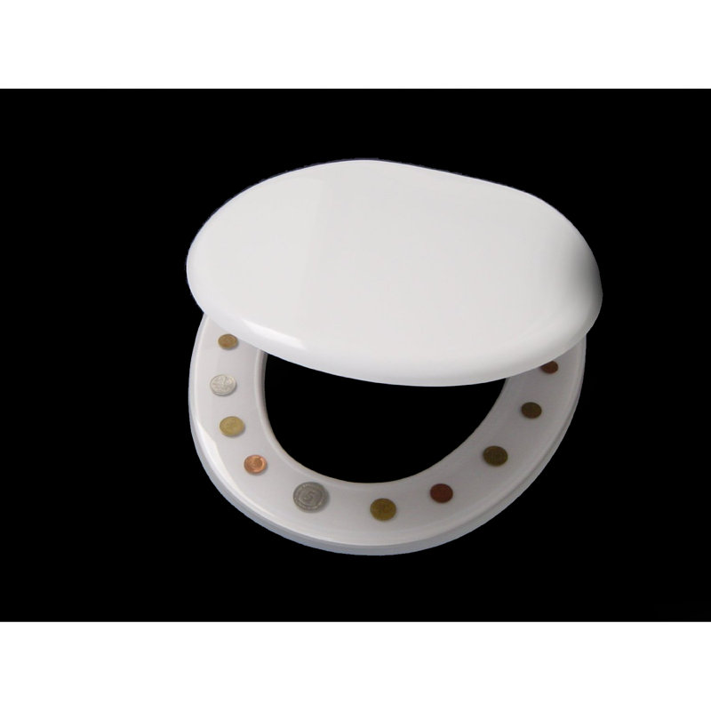 DM Coins Elongated Standard Toilet Seat