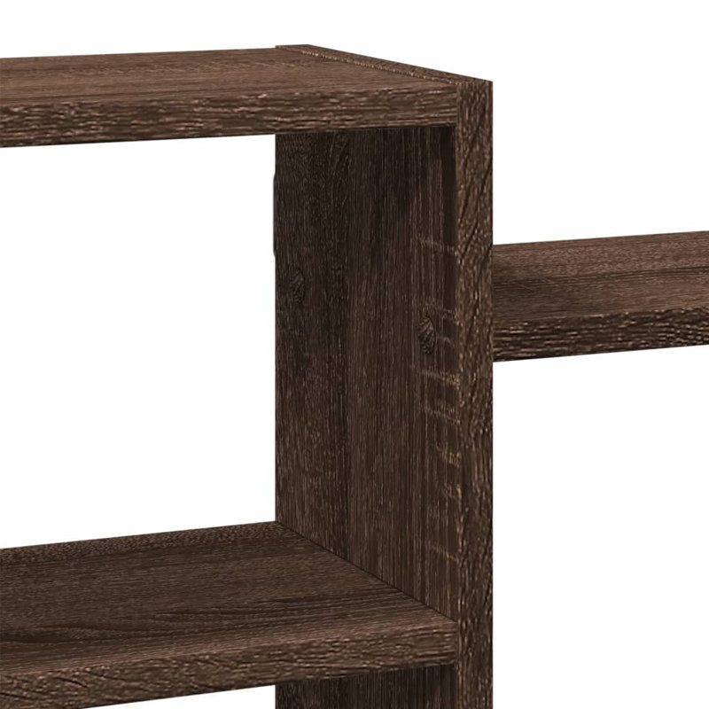 Roakes Floating Shelf, 42cm H x 129cm W x 18cm, Brown Oak