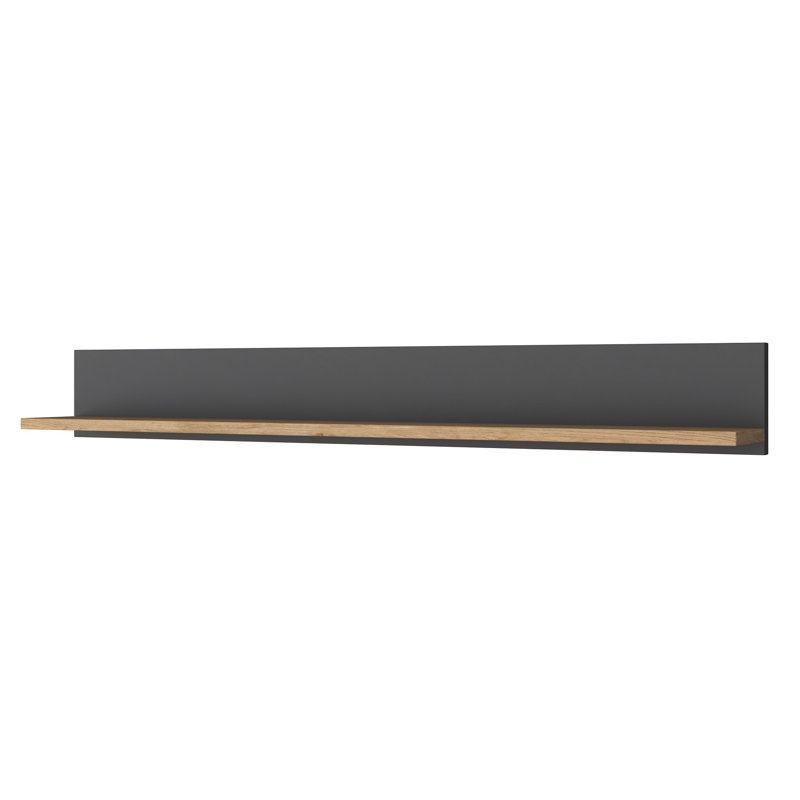 Locelso Floating Shelf, Grey, 15cm H x 120cm W x 14.8cm D