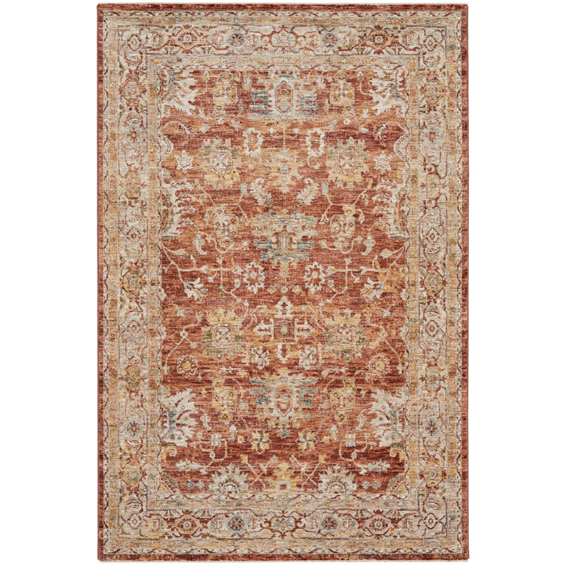 Floral Indoor Rug, Rectangle 5'3" x 7'8"