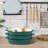 GREEN CERAMIC TABLE SERVING DISHES