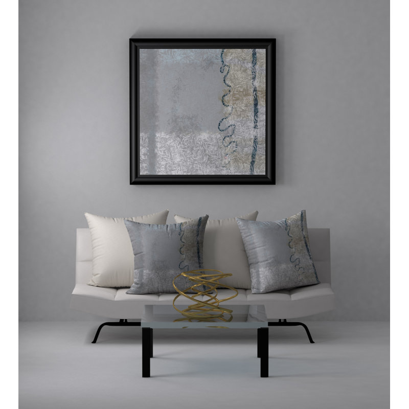 Abstract Reversible Throw Pillow, 20" x 20"