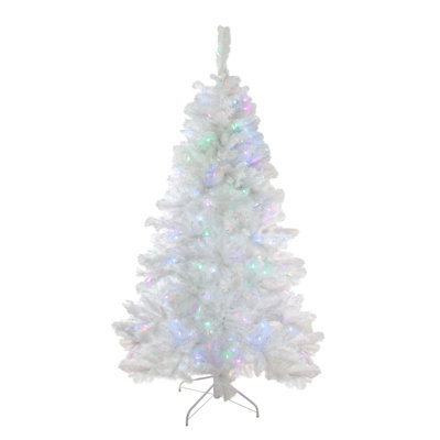 7.5' Pre-Lit Medium Iridescent Pine Artificial Christmas Tree - Multi-Color LED Lights -  Northlight Seasonal, 31752257