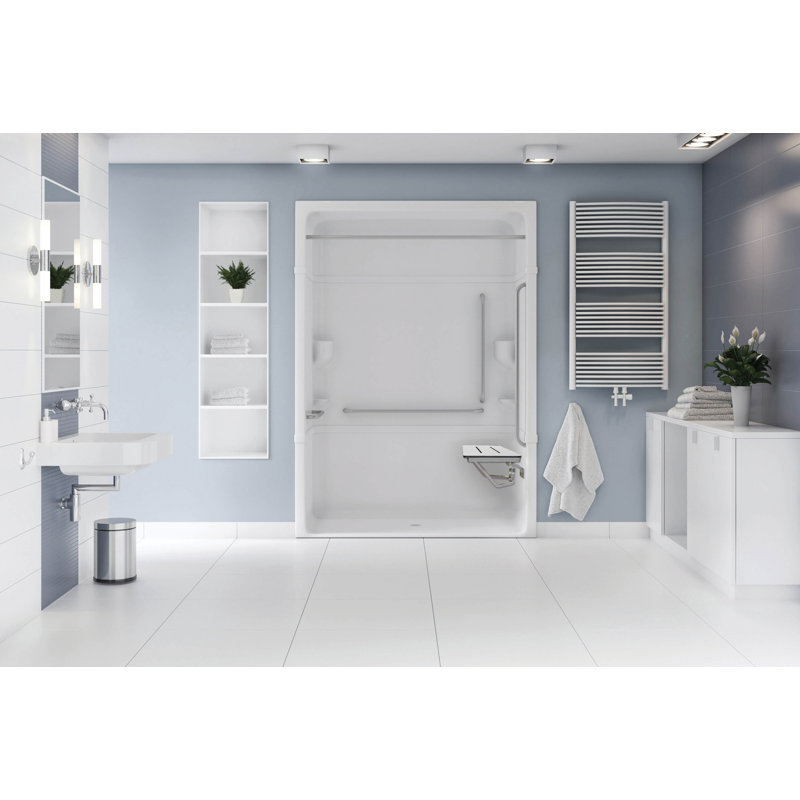 Ensemble de douche rectangulaire 66 "H 88" H, Gauche