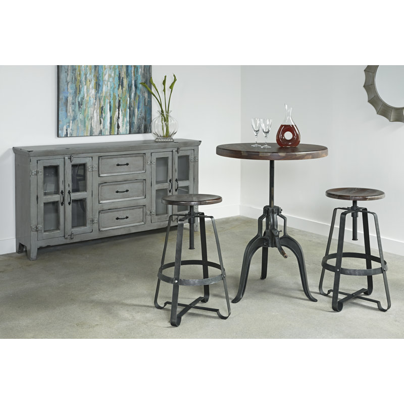 Tabouret pivotant à hauteur réglable