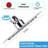 Ultra-Thin 6-Inch Rain Shower Head - Pressure Boosting Stainless Steel with Self-Cleaning Nozzles-120850583-120850584
