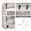 Porte-clés mural avec porte-clés et rangement pour courrier Bibb-45321272