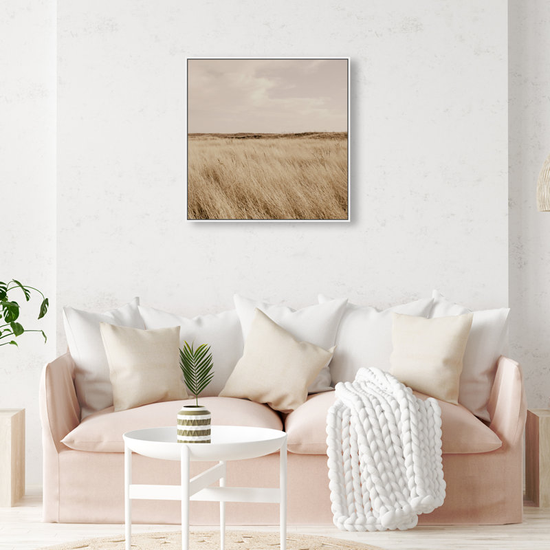 Golden Nature Print by Oliver Gal, 31" H x 31" W, White Floater Frame