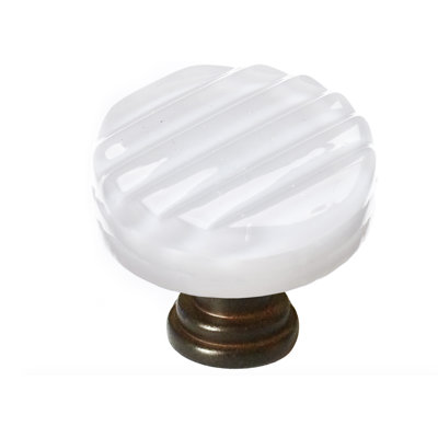 Texture Glass Mushroom Knob