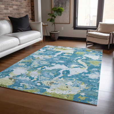 Tapis intérieur / extérieur bleu Jetra 