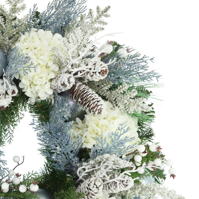 Becker 28 " Handmade Hydrangea Wreath