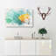 Blooming Orange Magnolia Flower - Wrapped Canvas-56662874