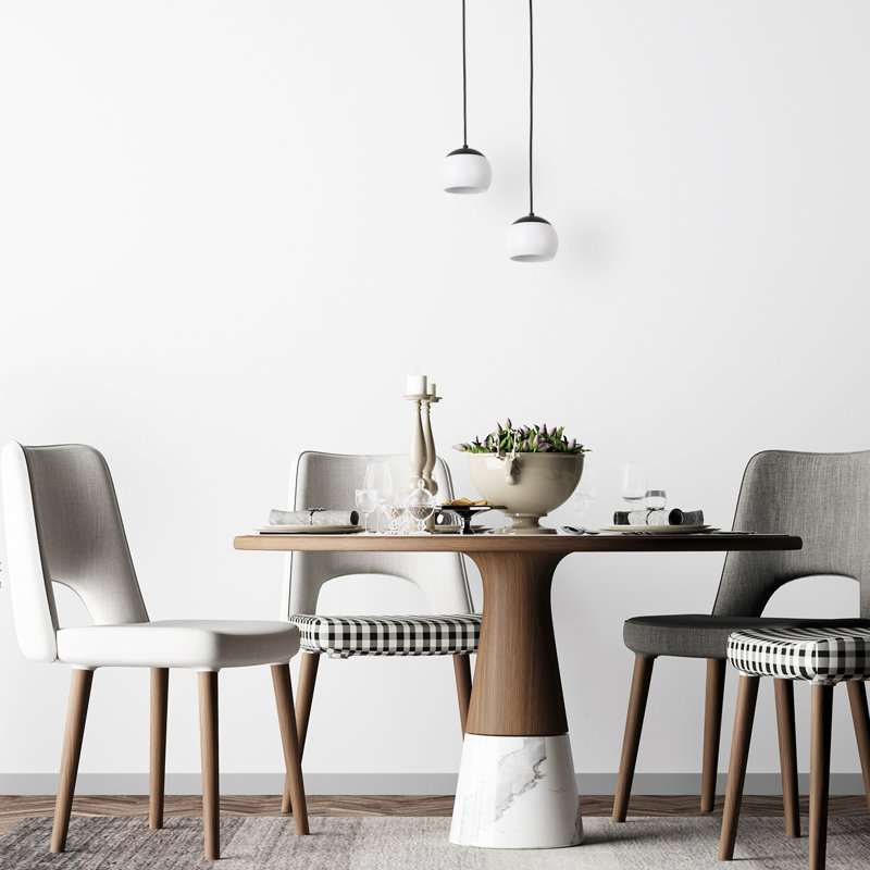 Dome pendant light 1-light Renetta, White/Black