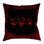 Housse de coussin en aquarelle effrayant éclairé
