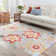 Rectangle Rayshard Area Rug with Non-Slip Backing