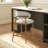 Montrel 26.5" Modern Upholstered Counter Stool With Wood Frame, Salt & Pepper Boucle