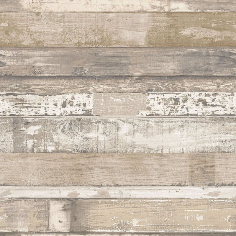 Noordwand Wallpaper "Homestyle Old Wood", Beige/Brown