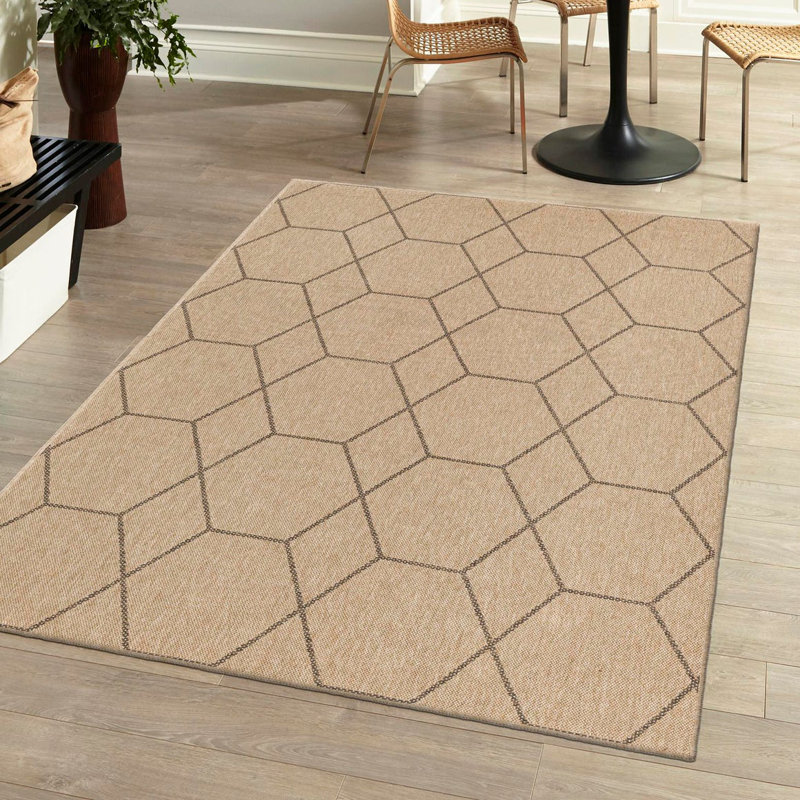 Geometric Indoor Rug, Rectangle 7'10" x 10'