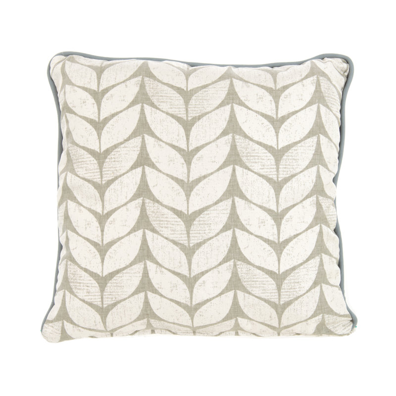 Heanor Abstract Square Throw Cushion, Grey
