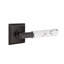 Select Round Privacy (Bed & Bath) Door Lever with Square Rosette-1697236059-1697236061