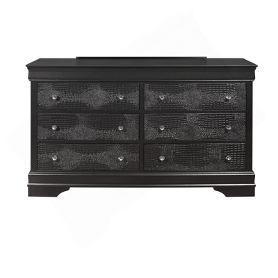 Shaker Crocodile Metallic Grey Dresser