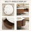 Table basse moderne moderne 35,43 po avec dessus en pierre naturelle et tiroirs de rangement pour le salon