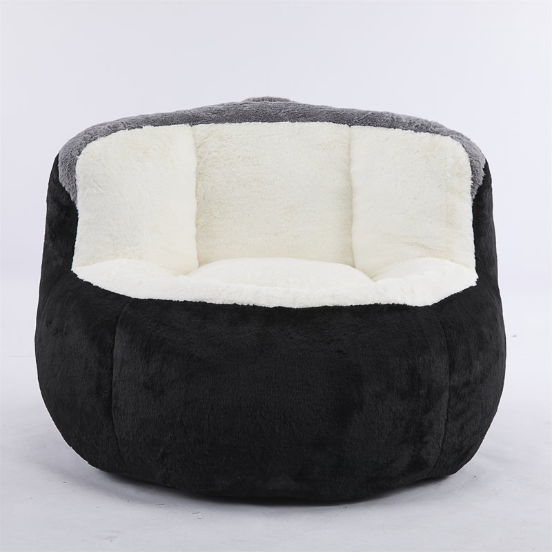 Fauteuils à billes surdimensionnés, Noir / Blanc / Gris